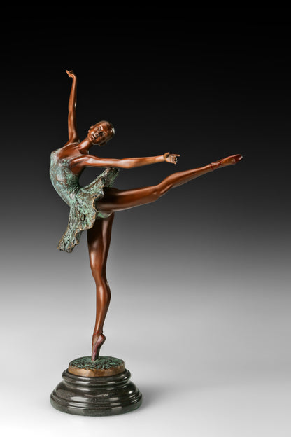 Bronze statues classic sculpture "Ballet Girl" Desktop Decor, Home Decor, Art Collection